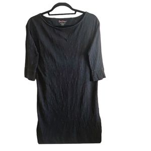 Lilly Pulitzer Black 100% Pima Cotton Shift Dress